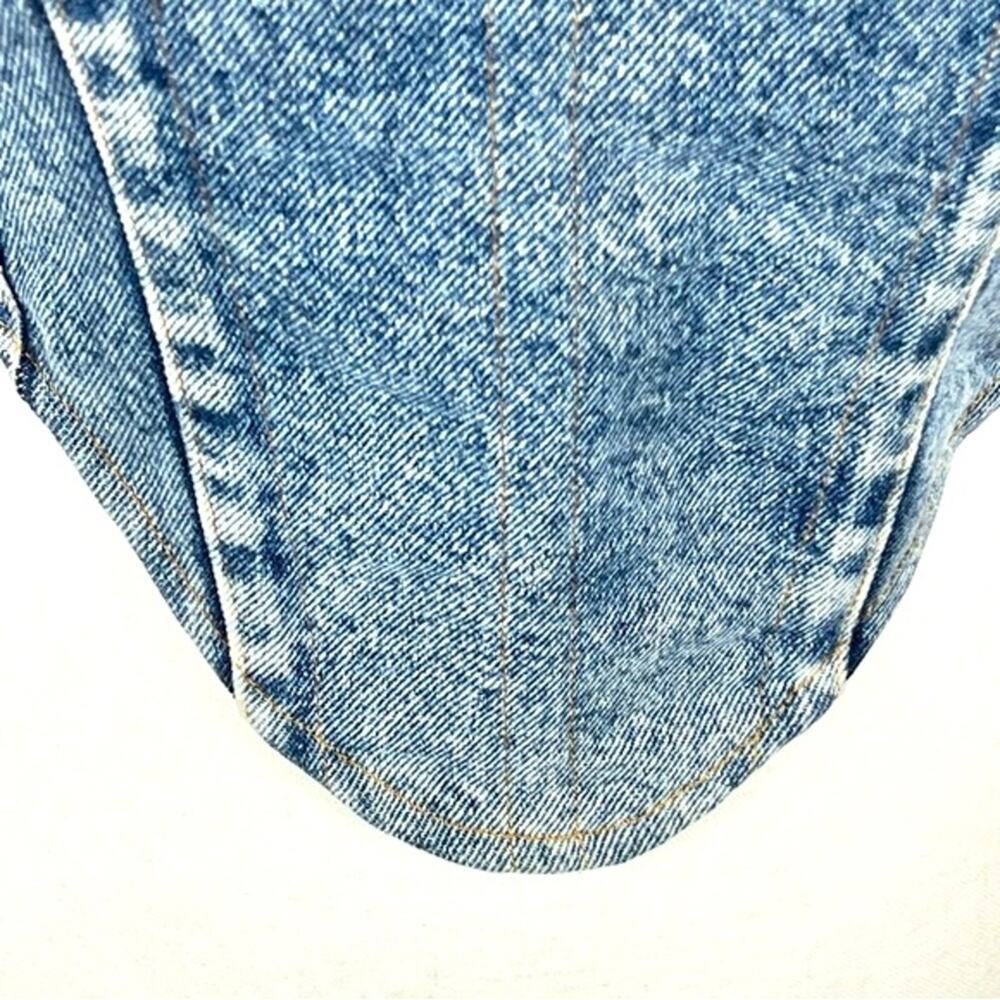 BY.DLYN Jamison Corset Light Blue Denim Back Zip - XS - Picture 4 of 13